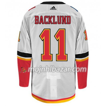 Dresovi Calgary Flames MIKAEL BACKLUND 11 Adidas Bijela Authentic - Muške